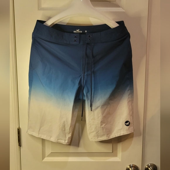 Hollister‎ mens blue swim trunks size 30 - Picture 2 of 8